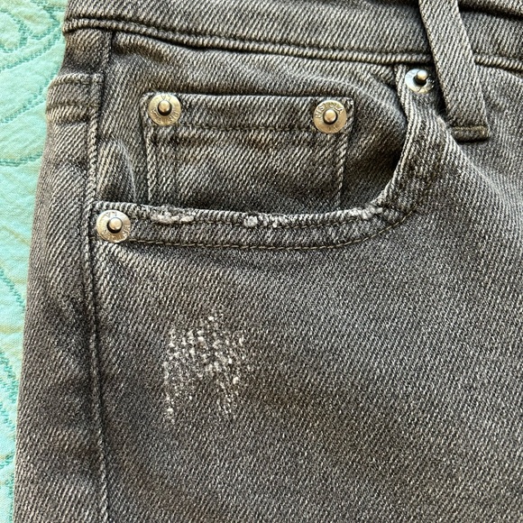 Pistola Mid Rise Gray/Black Jeans A-line Slim - Picture 4 of 12